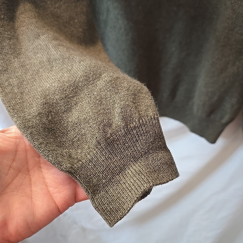 Cashmere Classics Turtleneck Sweater Green‎ Sz M 90% Cashmere 10% Wool - Picture 3 of 12